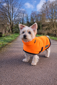 Rollkragenjacke, Leuchtend Orange