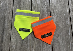 Neon-Halstuch, Neongelb, Leuchtend Orange